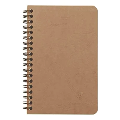 Obrázek Clairefontaine 785661 C Spirálový blok, A5 Age Bag, 3 kapsami, Hnědá