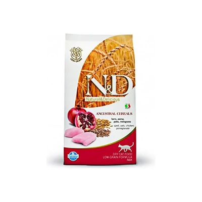 Obrázek N&amp;D Low Grain Cat Adult Chicken &amp; Pomegranate 5kg