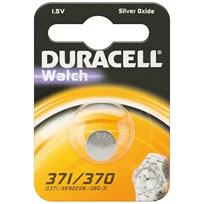 Obrázek Duracell Baterie k hodinkám 371/370 SR920SW 280 31 1. 55 V, oxid stříbrný