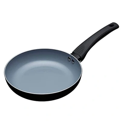 Obrázek Indukční pánev MasterClass Eco se zdravou keramikou bez chemikálií, nepřilnavý povrch, malý, hliník/železo, černá/modrá, 20 cm