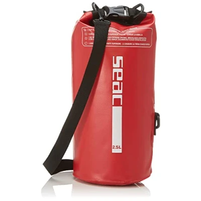 Obrázek Seac Dry Bag, Wasserdichte Tasche Ideal für Tauchen, Bootfahren und Reisen, 2,5 lt, rot