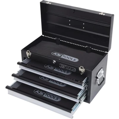 Obrázek KS Tools 801.0003 Truhla na nářadí se 3 zásuvkami černá, D 508 x V 255 Š 303 mm