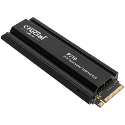 Obrázek Crucial Interní pevný disk P310 SSD 2TB PCIe Gen4 NVMe M.2, PS5 s chladičem, až 7100 MB/s, herní pro PS5, Desktop PC, CT2000P310SSD5 01
