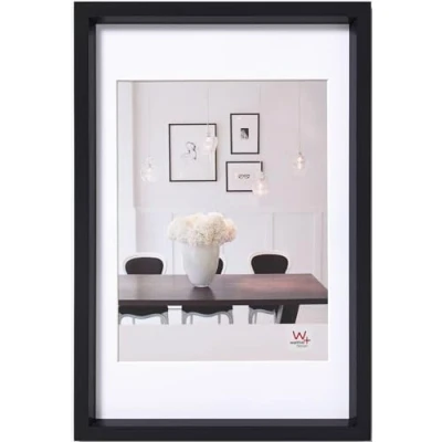 Obrázek walther design rám obrazu černý 30 x 45 cm s paspartou, ocelový plastový ES045B
