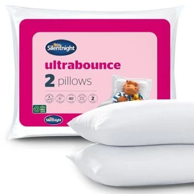 Obrázek Silentnight Ultrabounce polštář, bílý, mikrovlákno, balení po 2