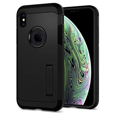 Obrázek Spigen Pouzdro Tough Armor kompatibilní s iPhone XS a X černé