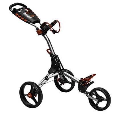 Obrázek EZE GLIDE Compact+ 3 Rad Golftrolley Silberfarbener Trolley