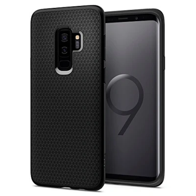 Obrázek Spigen Liquid Air pouzdro kompatibilní se Samsung Galaxy S9 Plus, termoplastický polyuretan černé 6,2 palce