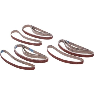 Obrázek BGS 8853 1 Sada brusných pásů pro výr. 10 mm x 330 K 60 80 120 12 dílů