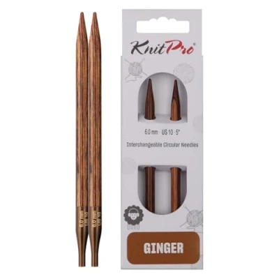 Obrázek KnitPro K31209 kruhová pletací jehla, dřevo, hnědá, 6 mm