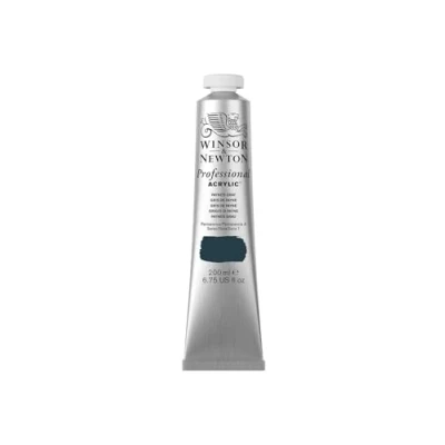 Obrázek Winsor &amp; Newton Profesionální akrylová barva 2337465 v umělecké kvalitě, vysoká zářivost barev a krycí schopnost, archivní kvalita, 200 ml tuba Payne&#039;s šedá