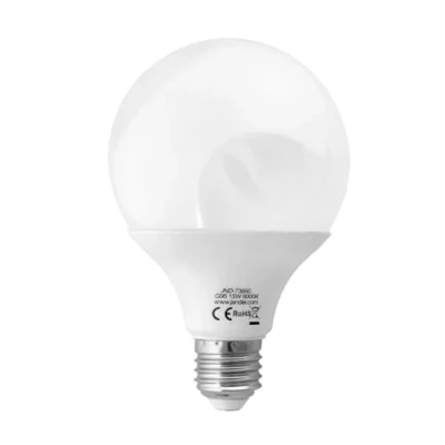 Obrázek JANDEI LED žárovka 270º, G95 E27 závit, 15 W (100 ekvivalentní) Cool White Light 6000K, 1700 lumenů, obývací pokoj, kancelář, ložnice, dům, garáž, dílna, stavba, schodiště.