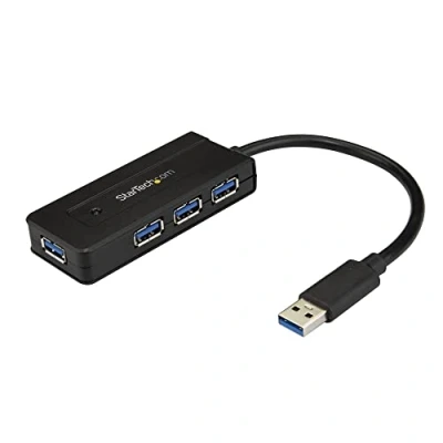 Obrázek StarTech.com USB 3.0 hub 4 porty s nabíjecí přípojkou vč. síťového zdroje rozšíření portu rozdělovač