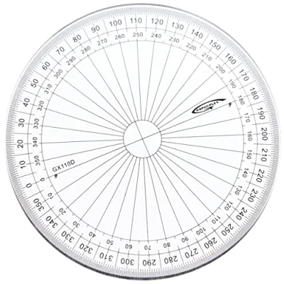 Obrázek Graphoplex Celokruhový úhloměr GX110D, čirý.