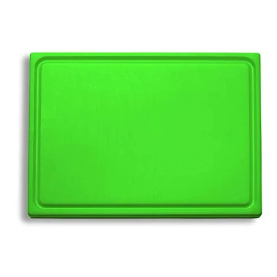 Obrázek F. DICK Krájecí prkénko, drážka na šťávu (plastové zelené, 265x325x18 mm, oboustranně použitelná, HACCP) 91265000 14