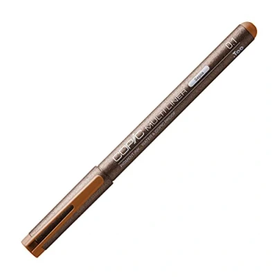 Obrázek COPIC Multiliner 0,1 mm, sépie, fineliner s jemnou špičkou a voděodolným pigmentovým inkoustem