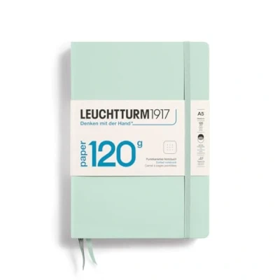 Obrázek LEUCHTTURM1917 370344 Poznámkový blok Medium (A5) 120 g/m² Paper Edition, Hardcover, 203 očíslovaných stran, mátově zelená, tečkovaná
