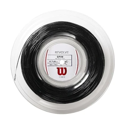 Obrázek Wilson Erwachsene Besaitung von Schläger Revolve 17 Reel Strings, Schwarz, 200 Meter