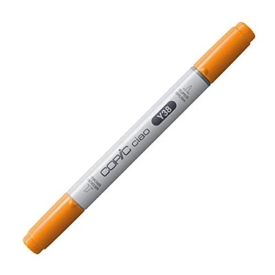Obrázek COPIC Ciao Marker typ Y 38, Honey, univerzální popisovač rozložení, se středně širokým a jedním štětcovým hrotem