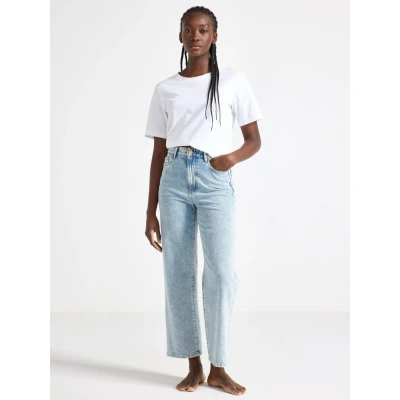 Obrázek Lindex Trousers Hanna Džíny Relaxed Fit, Ženy, Velikost: 44, Light denim