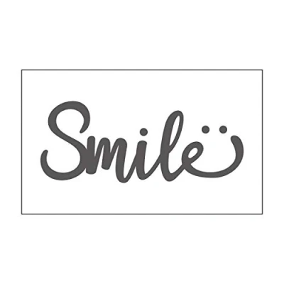 Obrázek Vaessen Creative Mini Prägeschablone Embossing Folder 7, 6 x 12, 7 cm, Smile, Muster zum Prägen, Stanzen und gestalten von DIY Scrapbook, Fotoalbum, Briefumschläge Karten