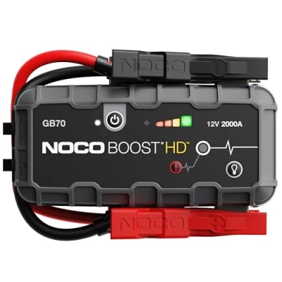 Obrázek NOCO Boost HD GB70 2000 Amp 12 V UltraSafe přenosná lithiová autobaterie startovací sada pro benzínové a 6 litrové dieselové motory