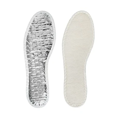 Obrázek Bama Warm Alutherm Airtech Kids vložky do bot pro děti s dvojitým hliníkovým štítkem polstrované teplé nohy v chladných dnech, bílá/stříbrná