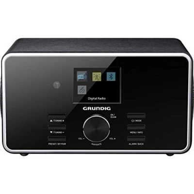 Obrázek GRUNDIG DTR 4500 digitální rádio, DAB+, FM Radio, RDS, 2.0 stereo reproduktorový systém, funkce budíku, TFT barevný displej, vč. dálkového ovládání, Bluetooth, černé