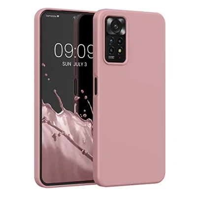 Obrázek kwmobile pouzdro kompatibilní s Xiaomi Redmi Note 11 Pro/Note Pro (5G) / 12 (4G) silikonové na mobil obal měkký povrch bezdrátové nabíjení zimní růže