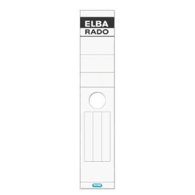Obrázek Elba 04407 Cedule na hřbet pořadačů 81417 rado dlouhá/široká VE=10 kusů bílá