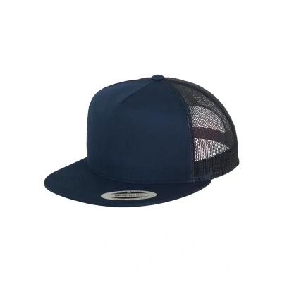 Obrázek Flexfit Unisex Classic Trucker Cap, dámská a pánská čepice, k dostání ve 4 barvách, jednotná velikost, Námořnická modrá