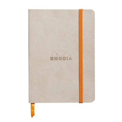 Obrázek Rhodia 117305C poznámkový sešit (s měkkou obálkou, linkovaným, 72 listů, DIN A6, 10,5 x 14,8 cm), 1 kus béžové