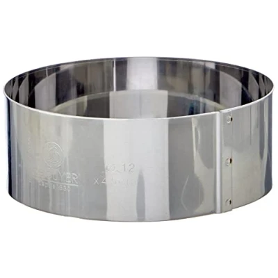 Obrázek de Buyer Kulatý dortový prsten z ušlechtilé oceli průměr 12 cm, výška 4,5 cm 3989.