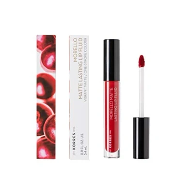 Obrázek KORRES MORELLO Matte Lasting Lip Fluid č. 59 Brick Red (1 kus, 3,4 ml)