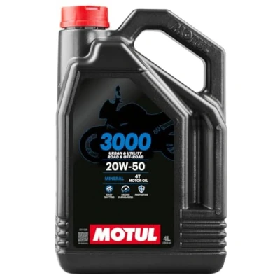 Obrázek Motul 104050 3000 4T, 20 W 50, 4 l, hnědá, 300x234x114