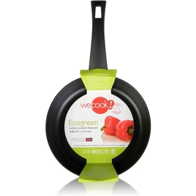 Obrázek WECOOK! Ecogreen Bratpfanne 16 cm, Antihaftbeschichtung XYLAN Plus Ökologisch PFOA frei, Gepresstes Aluminium, 3 mm Dick, Vitrokeramik, Gas, Geschirrspüler
