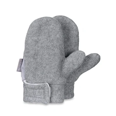 Obrázek Sterntaler Unisex dětské palčáky s palcem z mikrofleece, se suchým zipem, Stříbrná melange.