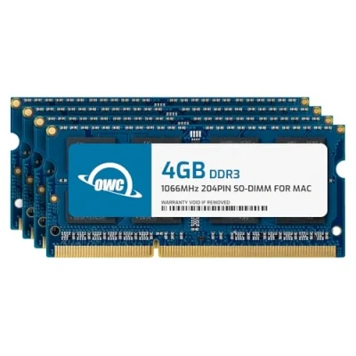 Obrázek OWC 16 GB Memory Upgrade Kit 4 x PC8500 DDR3 1066MHz SO DIMM pro všechny modely Apple iMac 21,5&quot; a 27&quot; (Oktober/2009)