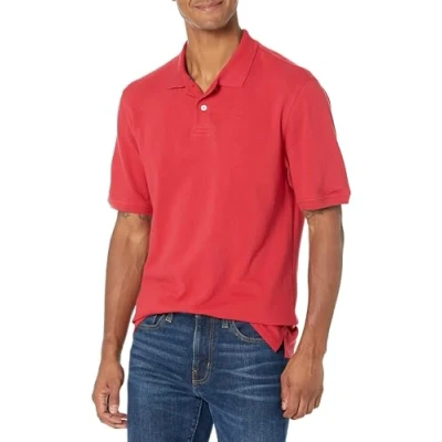 Obrázek Amazon Essentials Herren Polohemd mit normaler Passform aus Baumwollpiqué (erhältlich in Big &amp; Tall), Rot, S