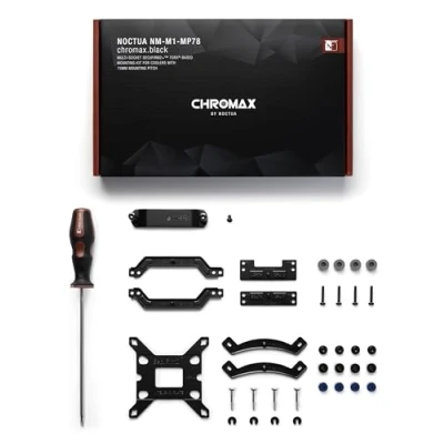 Obrázek Noctua NM M1 MP78 chromax.black, montážní sada chladiče CPU pro AMD AM5/AM4 a Intel LGA1851/LGA1700/LGA1200 (černá)