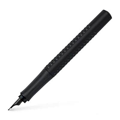 Obrázek FABER CASTELL 140963 plnicí pero Grip Edition, šířka pera F, All Black, 1 kus