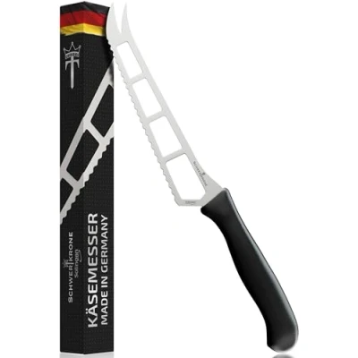 Obrázek Schwertkrone Prémiový nůž na sýr ze Solingenu s čepelí z ušlechtilé oceli a plastovou rukojetí, 25,5 cm kráječ ideální pro každý typ sýra