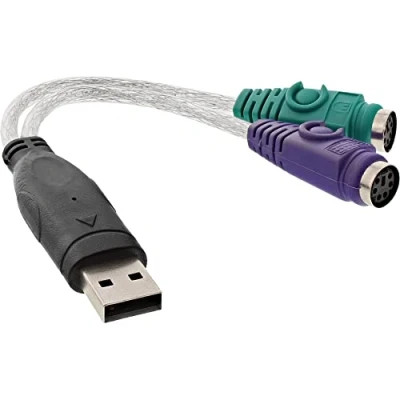 Obrázek InLine USB na PS/2 konvertor, konektor 2x zdířka