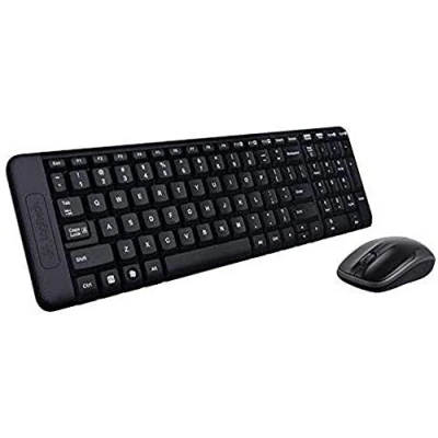 Obrázek Logitech MK220 kompaktní, bezdrátová sada s klávesnicí a myší pro Windows, portugalské rozložení QWERTY černá