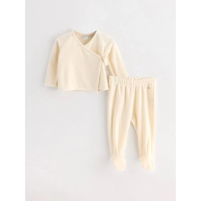 Obrázek Lindex Unisex SET Kardigan pro děti, Velikost: 56, Light beige