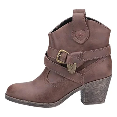 Obrázek Rocket Dog Dámské satirové krátké kovbojské boty, Dark Brown C03