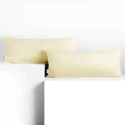 Obrázek DecoKing 2 povlaky na polštáře 40 x 120 cm žerzej bavlna zip krémová amber