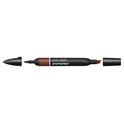 Obrázek Winsor &amp; Newton &quot; ProMarker 0203252 Professioneller Layoutmarker 2 Spitzen, fein breit für Zeichnungen, Design Layouts Walnuss