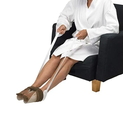Obrázek Homecraft Dorking Tights Aid, Retail (Eligible for VAT relief in the UK), Put On Without Bending, Double Gutter Stocking Assistive Dressing Helper, Elderly, Disabled, Handicap, Surgery Recovery