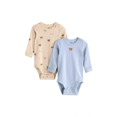 Obrázek Lindex AOP 2 PACK Body pro děti, Velikost: 68, Light dusty blue